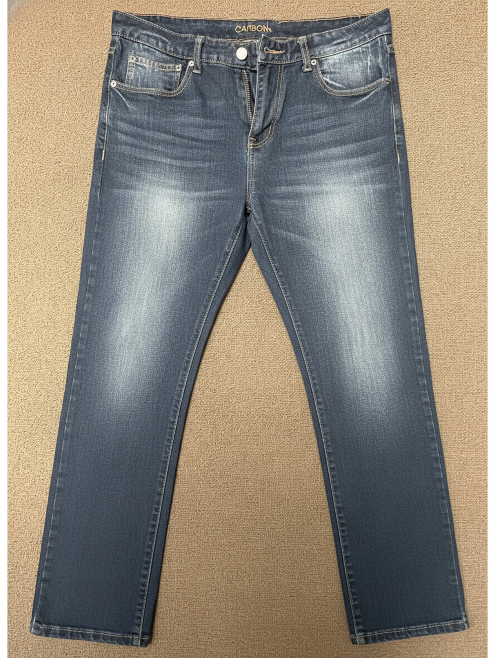 Carbon Mens Jeans Freedom Flex Slim Straight Size 36x29